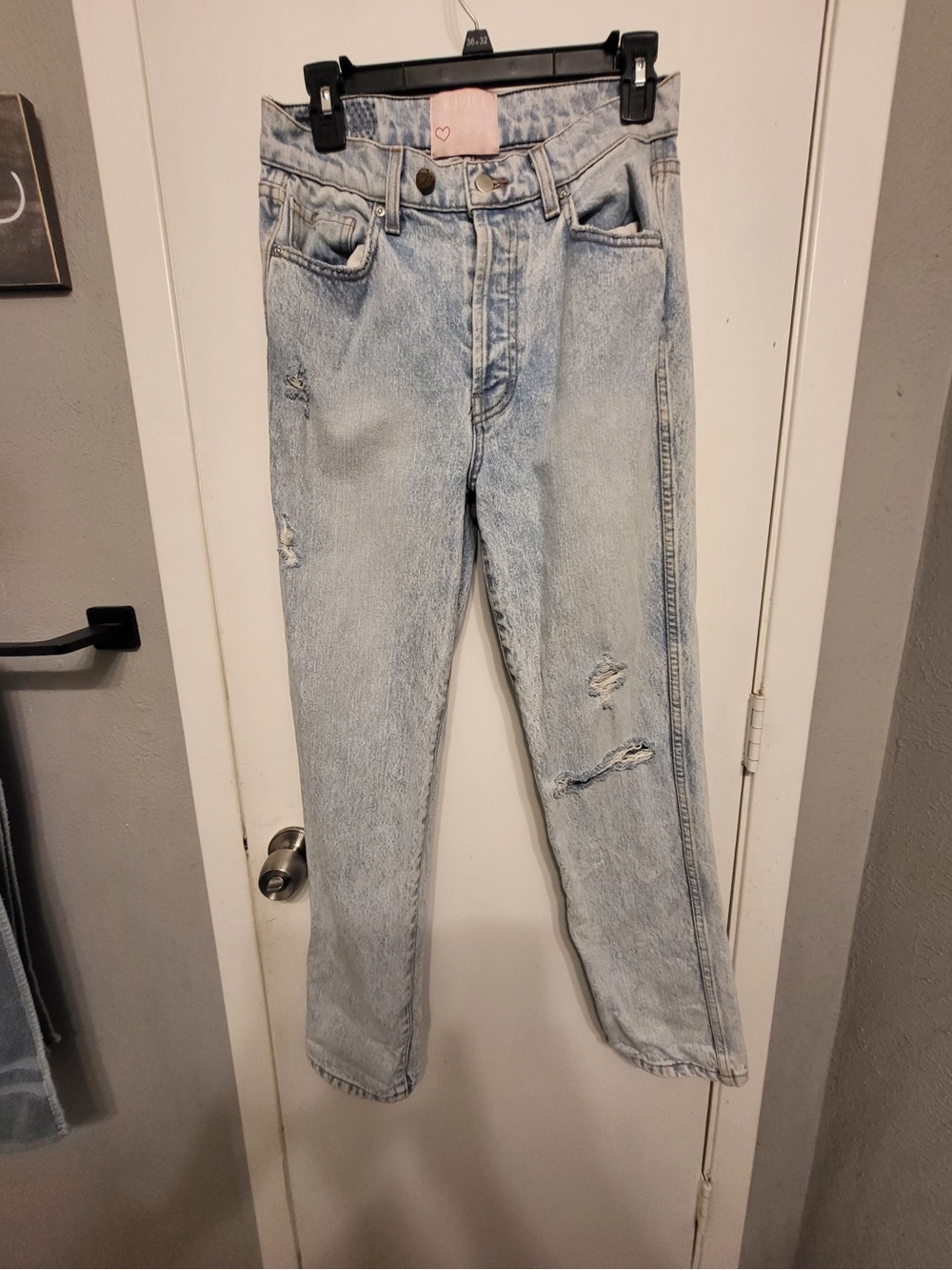 Revice Denim 90s Baby Joey Wash Asymmetric Crossover jeans size 28